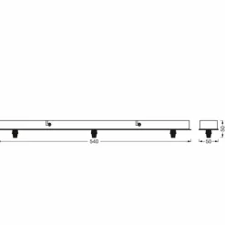 Luminaires Ledvance 1906 Accessoire Noir, 3 lumières