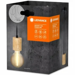 Lampes Vintages & Rétros-Luminaires Ledvance 1906 Suspension Couleur bois, 1 lumière