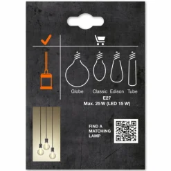 Lampes Vintages & Rétros-Luminaires Ledvance 1906 Suspension Gris, 1 lumière