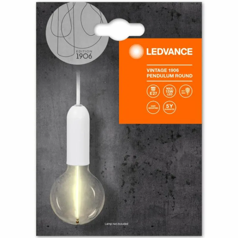 Lampes Vintages & Rétros-Luminaires Ledvance 1906 Suspension Blanc, 1 lumière