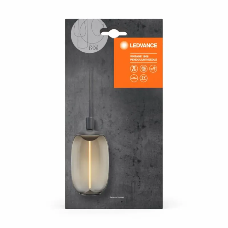 Lampes Vintages & Rétros-Luminaires Ledvance 1906 Suspension Gris, 1 lumière