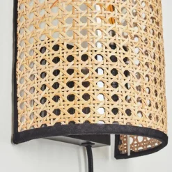 Lampes En Tissu-hofstein Abedim Luminaire Up & Down, Applique murale Noir, 1 lumière