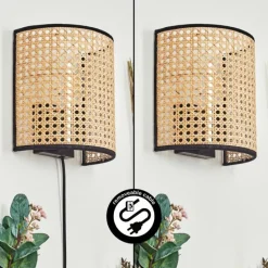 Luminaires Scandinaves-hofstein Abedim Luminaire Up & Down, Applique murale Noir, 1 lumière