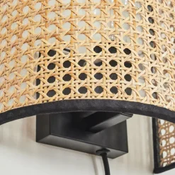 Luminaires Scandinaves-hofstein Abedim Luminaire Up & Down, Applique murale Noir, 1 lumière