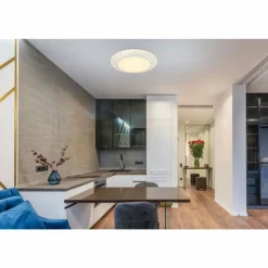 Luminaires Globo Lighting Abigail Plafonnier LED Blanc, 1 lumière* Éclairage Led