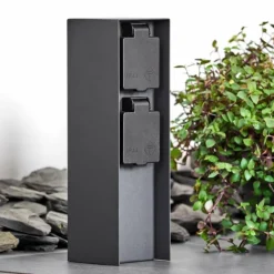 hofstein Abilene Prises électriques d'extérieur Anthracite