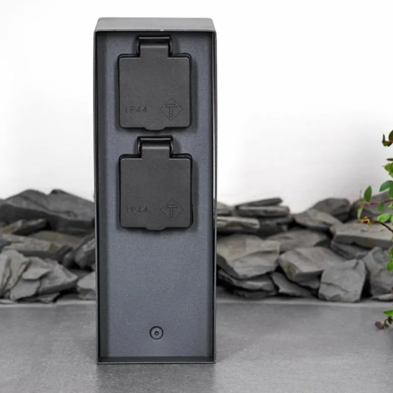 hofstein Abilene Prises électriques d'extérieur Anthracite