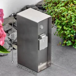 hofstein Abilene Prises électriques d'extérieur Acier inoxydable