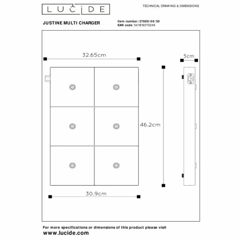 Luminaires Lucide Accessoire Lucide THE DOCK Noir