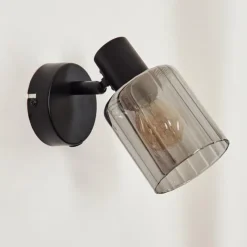 hofstein Aggebo Applique murale, Spot mural Noir, 1 lumière