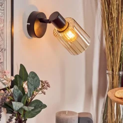 hofstein Aggebo Applique murale, Spot mural Noir, 1 lumière