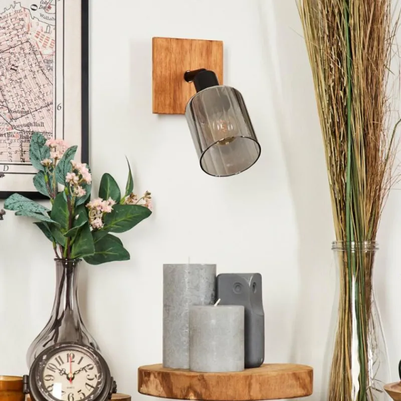 hofstein Aggebo Applique murale, Spot mural Écru, Noir, 1 lumière