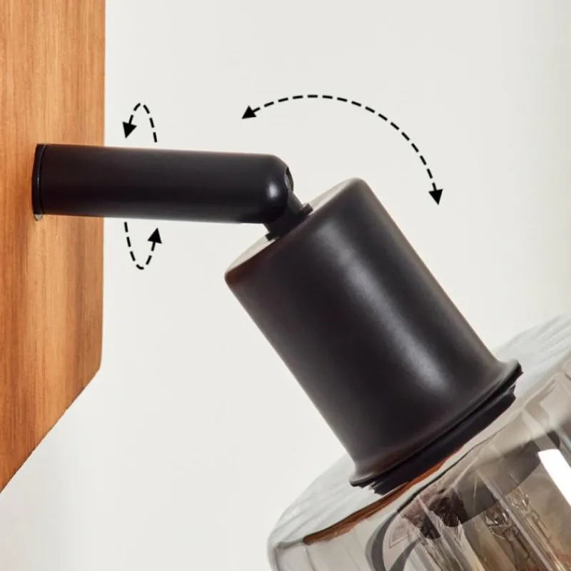 hofstein Aggebo Applique murale, Spot mural Écru, Noir, 1 lumière