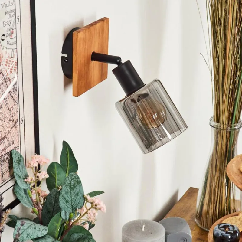 hofstein Aggebo Applique murale, Spot mural Écru, Noir, 1 lumière