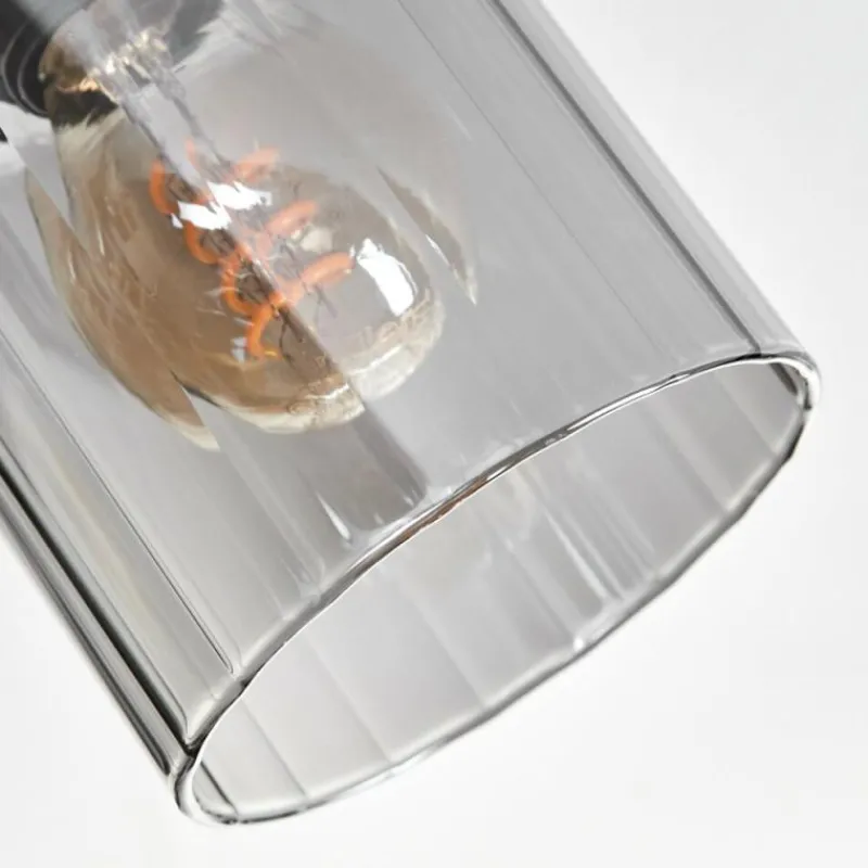 hofstein Aggebo Plafonnier Noir, 3 lumières