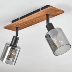 hofstein Aggebu Plafonnier Écru, Noir, 2 lumières