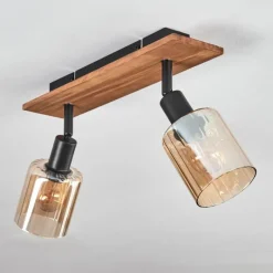 hofstein Aggebu Plafonnier Écru, Noir, 2 lumières