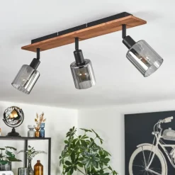 hofstein Aggebu Plafonnier Écru, Noir, 3 lumières