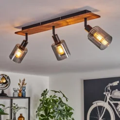 hofstein Aggebu Plafonnier Écru, Noir, 3 lumières