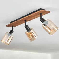 hofstein Aggebu Plafonnier Écru, Noir, 3 lumières