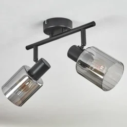 hofstein Aggebu Plafonnier Noir, 2 lumières