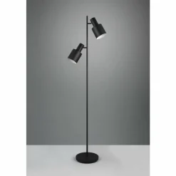 Luminaires Trio Agudo Lampadaire Noir, 2 lumières* Lampadaires Et Lampes Sur Pied
