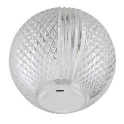 Luminaires Globo Lighting Aida Lampe à poser LED Nickel mat, Transparent, 1 lumière* Éclairage Led