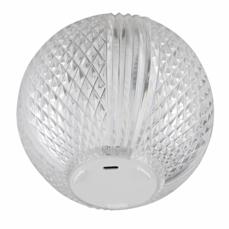 Luminaires Globo Lighting Aida Lampe à poser LED Nickel mat, Transparent, 1 lumière* Éclairage Led