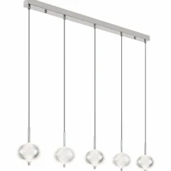 Lampes À Boules-Luminaires Globo Lighting Aida Suspension LED Chrome, 1 lumière