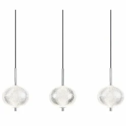 Lampes À Boules-Luminaires Globo Lighting Aida Suspension LED Chrome, 1 lumière