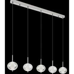 Lampes À Boules-Luminaires Globo Lighting Aida Suspension LED Chrome, 1 lumière