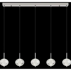 Lampes À Boules-Luminaires Globo Lighting Aida Suspension LED Chrome, 1 lumière