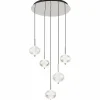 Lampes À Boules-Luminaires Globo Lighting Aida Suspension LED Chrome, 1 lumière