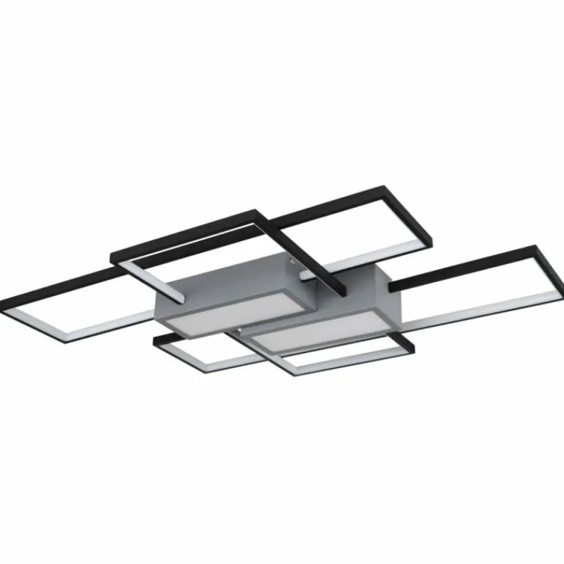 Luminaires Globo Lighting AIGINA Plafonnier LED Noir, 1 lumière, Télécommandes