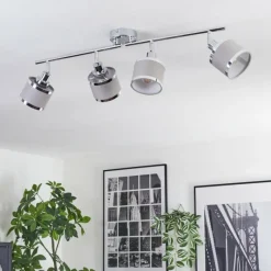 Lampes En Tissu-hofstein Ailer Plafonnier, Spot de plafond Chrome, 4 lumières