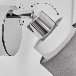 Lampes En Tissu-hofstein Ailer Spot de plafond, Applique murale, Spot mural Chrome, 1 lumière