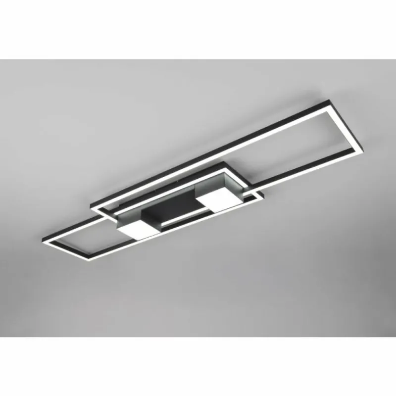 Luminaires Trio ALBANY Plafonnier LED Noir, 1 lumière, Télécommandes* Éclairage Led