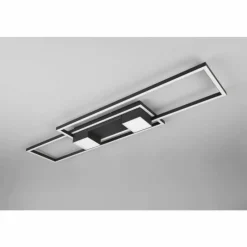 Luminaires Trio ALBANY Plafonnier LED Noir, 1 lumière, Télécommandes* Éclairage Led