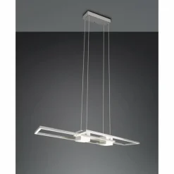 Luminaires Trio ALBANY Suspension LED Nickel mat, 1 lumière, Télécommandes* Éclairage Led
