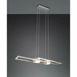Luminaires Trio ALBANY Suspension LED Nickel mat, 1 lumière, Télécommandes* Éclairage Led