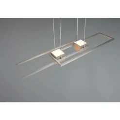 Luminaires Trio ALBANY Suspension LED Nickel mat, 1 lumière, Télécommandes* Éclairage Led