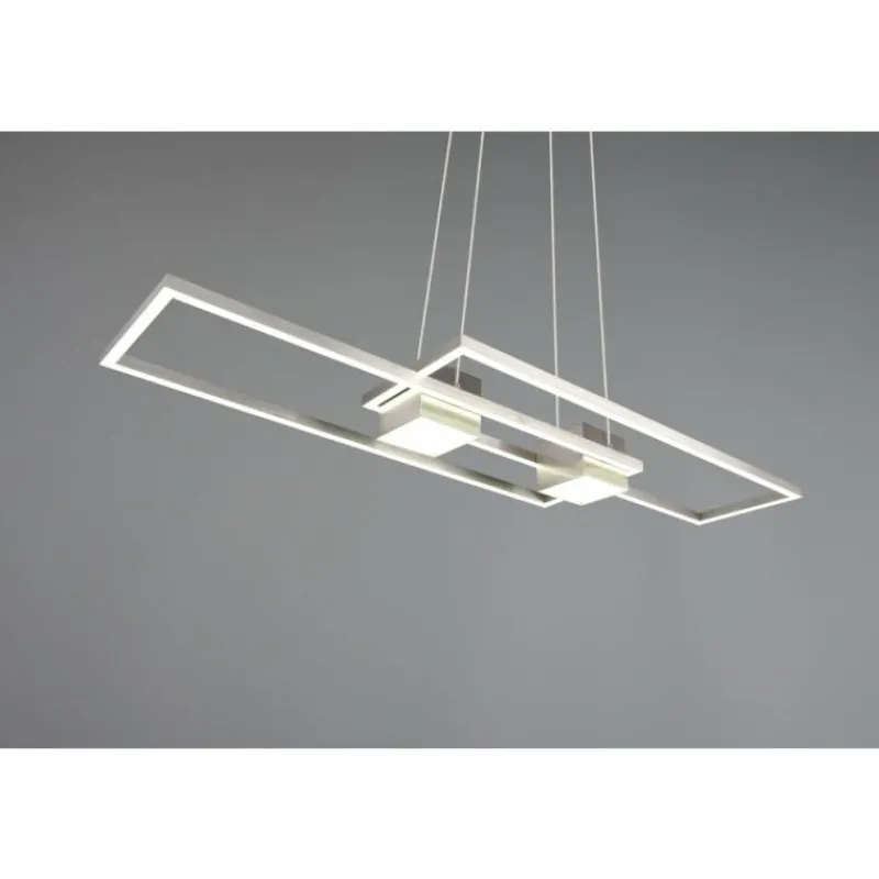 Luminaires Trio ALBANY Suspension LED Nickel mat, 1 lumière, Télécommandes* Éclairage Led