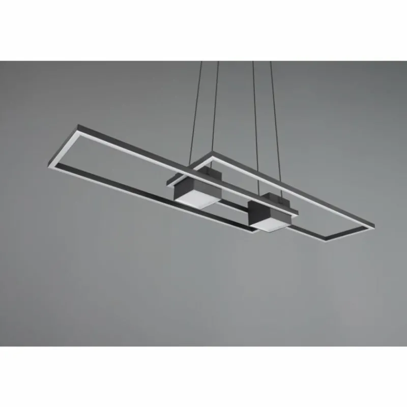 Luminaires Trio ALBANY Suspension LED Noir, 1 lumière, Télécommandes* Éclairage Led