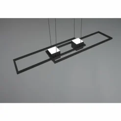 Luminaires Trio ALBANY Suspension LED Noir, 1 lumière, Télécommandes* Éclairage Led