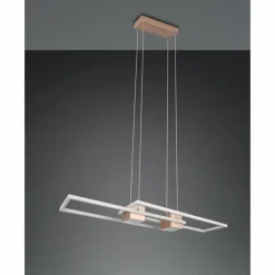 Luminaires Trio ALBANY Suspension LED Brun, 1 lumière, Télécommandes* Éclairage Led