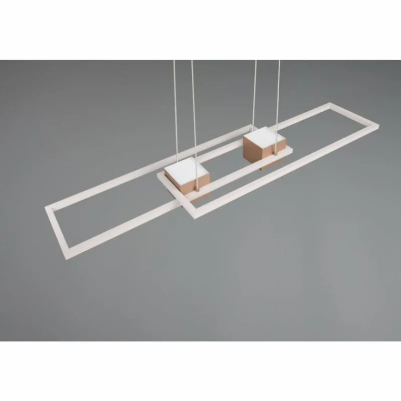 Luminaires Trio ALBANY Suspension LED Brun, 1 lumière, Télécommandes* Éclairage Led