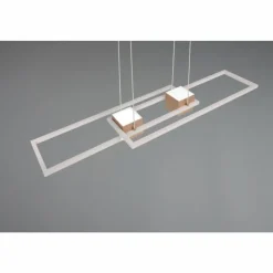 Luminaires Trio ALBANY Suspension LED Brun, 1 lumière, Télécommandes* Éclairage Led