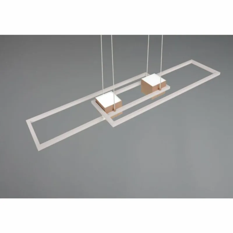 Luminaires Trio ALBANY Suspension LED Brun, 1 lumière, Télécommandes* Éclairage Led