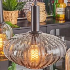 hofstein Alcofra Suspension Noir, 4 lumières