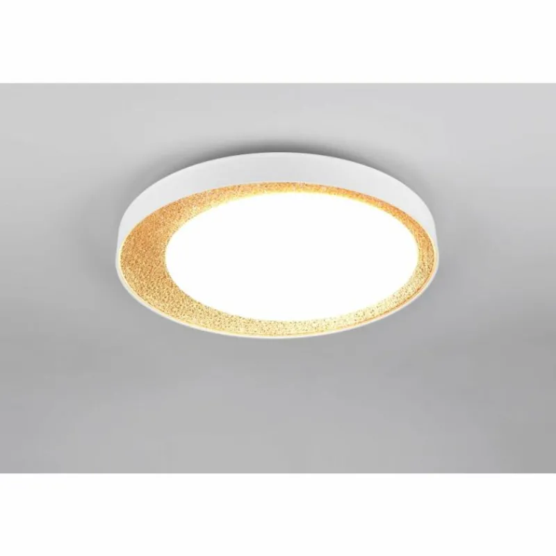 Lampes Dorées-Luminaires Reality Aleta Plafonnier LED Or, 1 lumière, Télécommandes